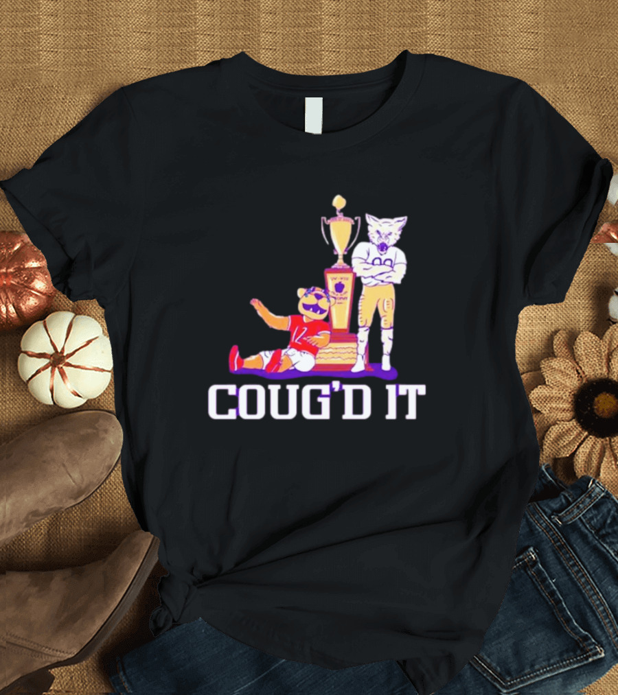 Washington Huskies vs. Washington State Cougars Coug’d It Rivalry Trophy Victory T-Shirt
