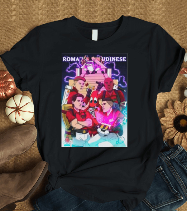T-Shirt: ROMA UDINESE Ghostbusters Crossover Soccer Team Remix T-Shirt ROMA UDINESE Ghostbusters Crossover Soccer Team Remix T-Shirt