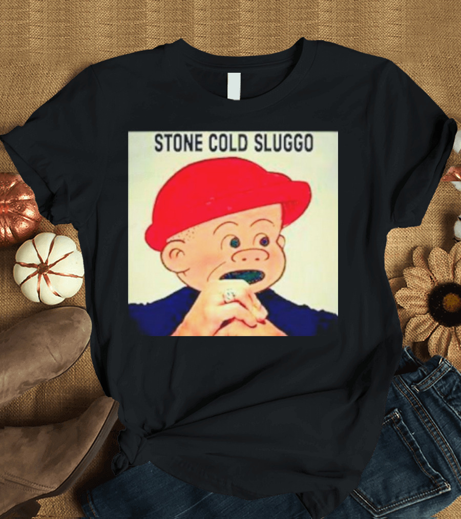 STONE COLD SLUGGO RED HAT CHARACTER HAND GESTURE T-Shirt