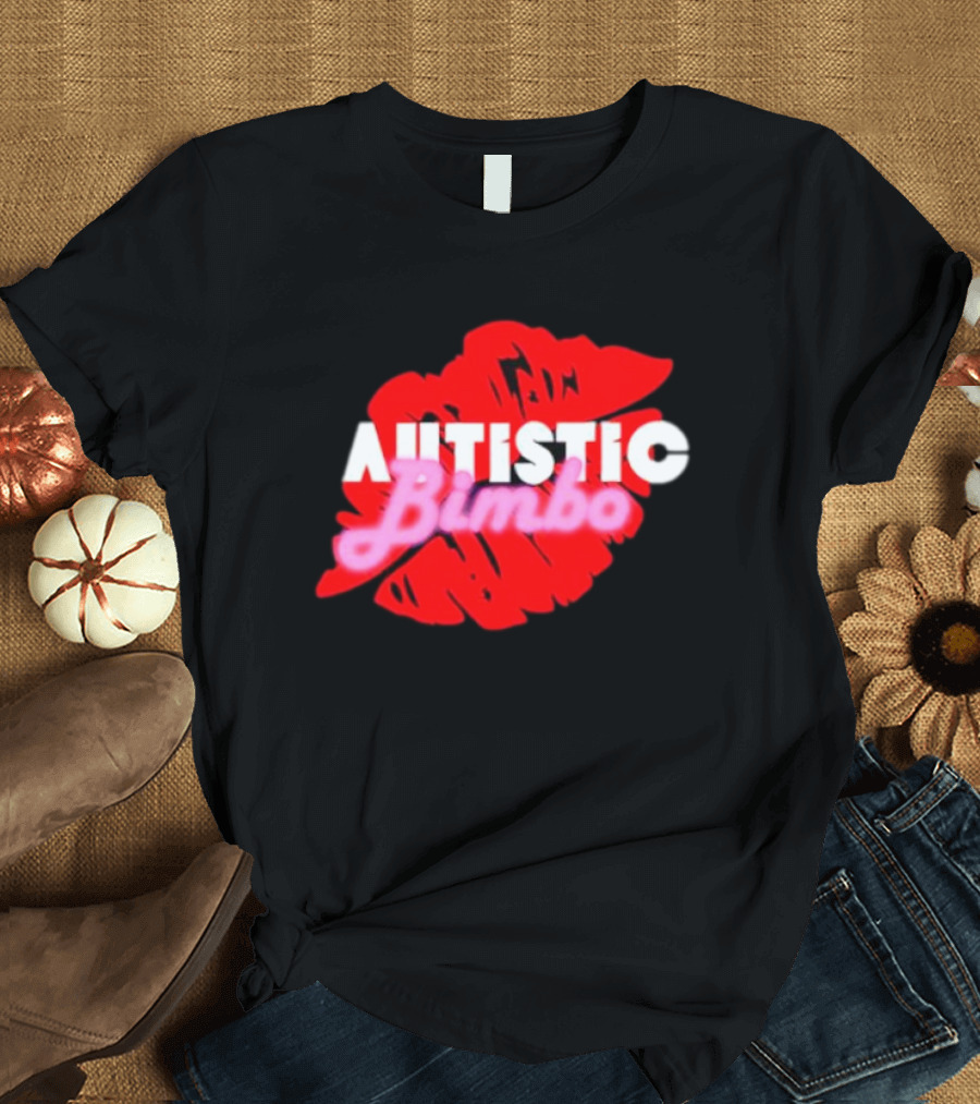 Autistic Bimbo Red Lips T-Shirt