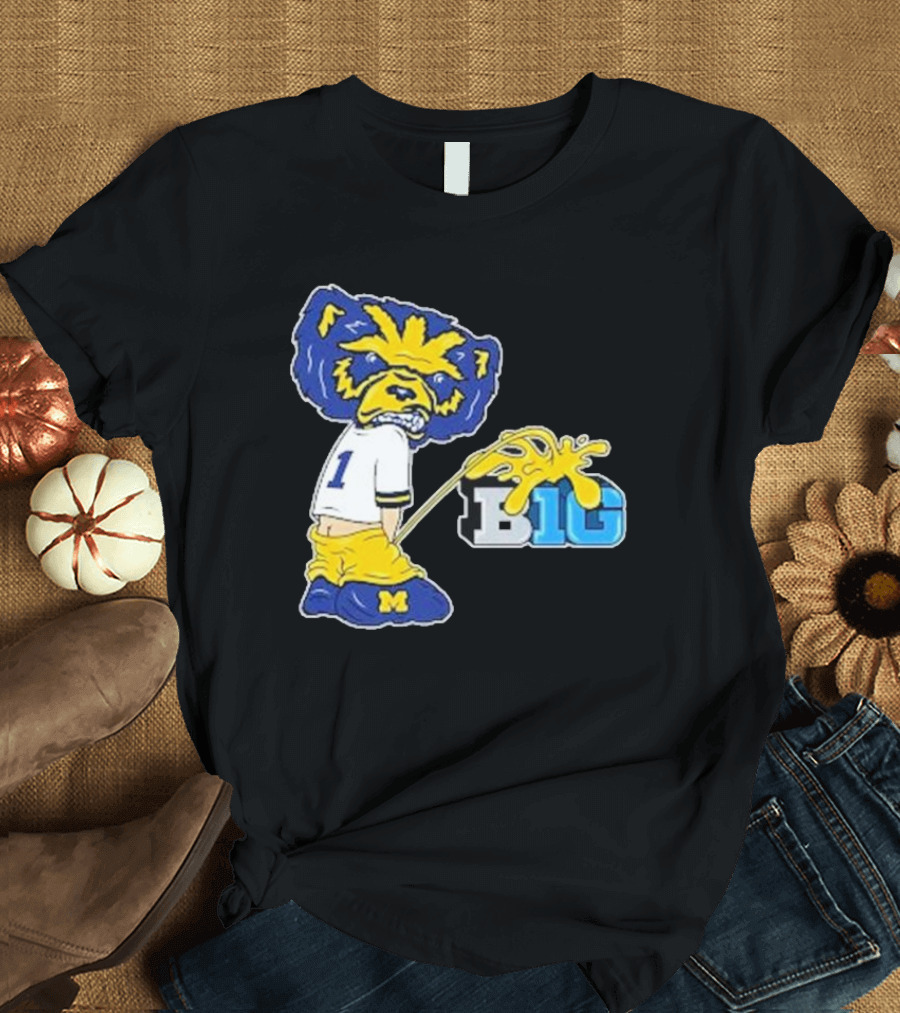 Wolverine Mascot Number One Against Big Ten Rivalry T-Shirt