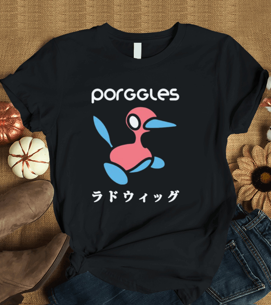 Porggles Ludwig Parody Pink Blue Bird T-Shirt