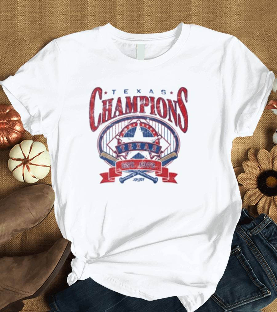 Texas Champions 1972 Baseball Jomboy T-Shirt