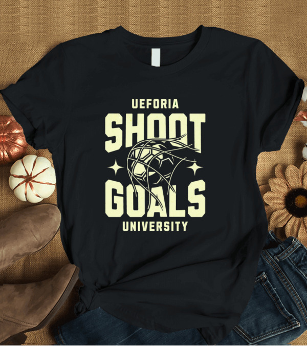 T-Shirt: UEFORIA SHOOT GOALS UNIVERSITY Basketball T-Shirt UEFORIA SHOOT GOALS UNIVERSITY Basketball T-Shirt