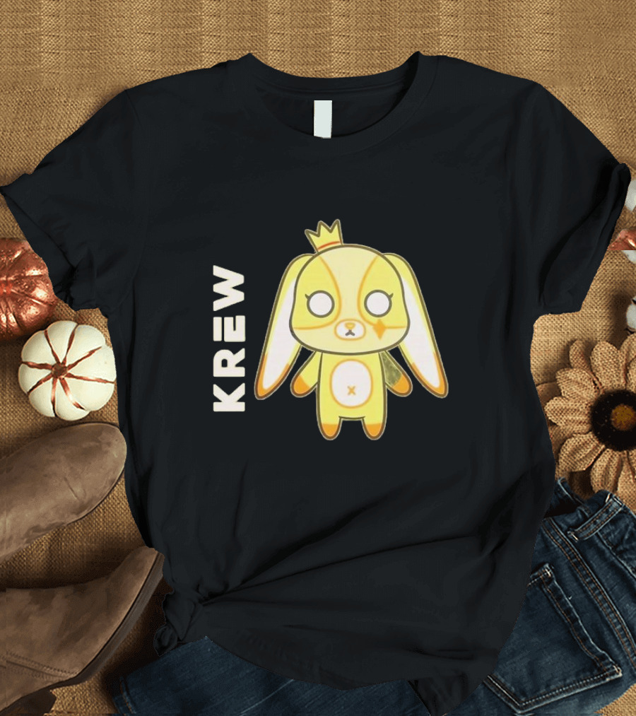 Krew Gold Crowned Teddy Character T-Shirt