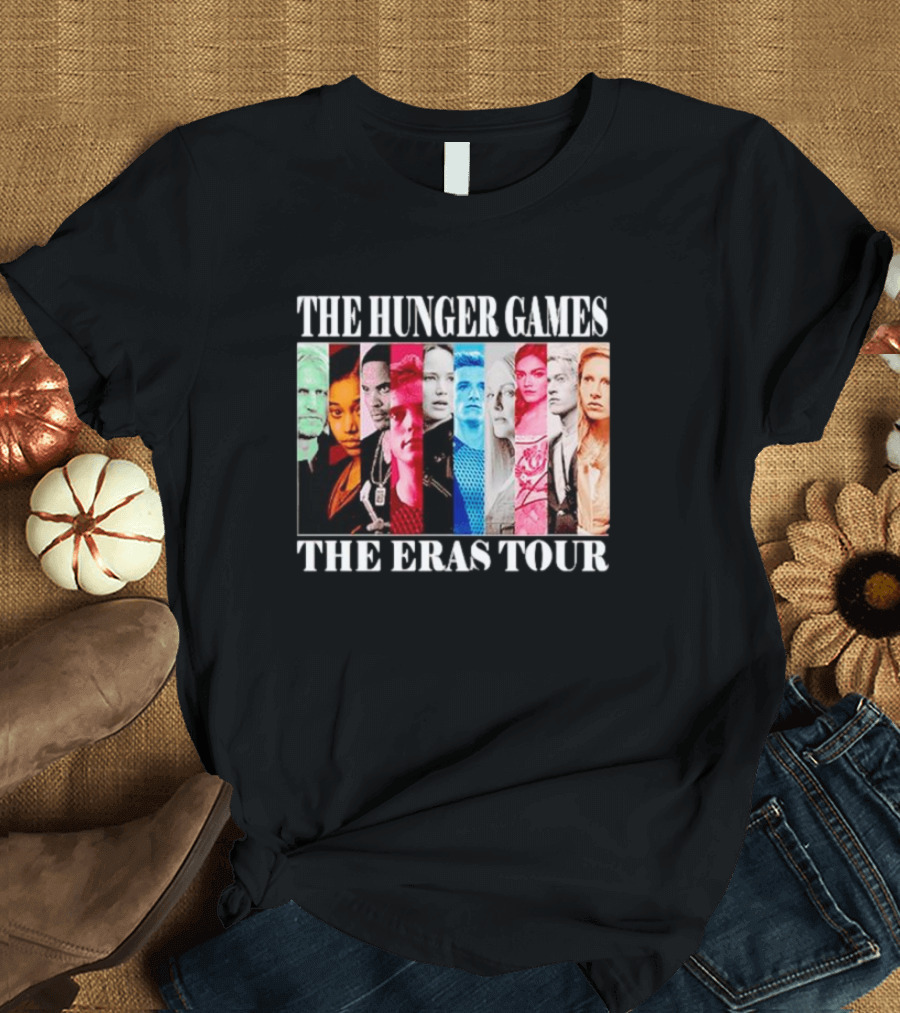 The Hunger Games Characters The Eras Tour Multicolored Panels T-Shirt