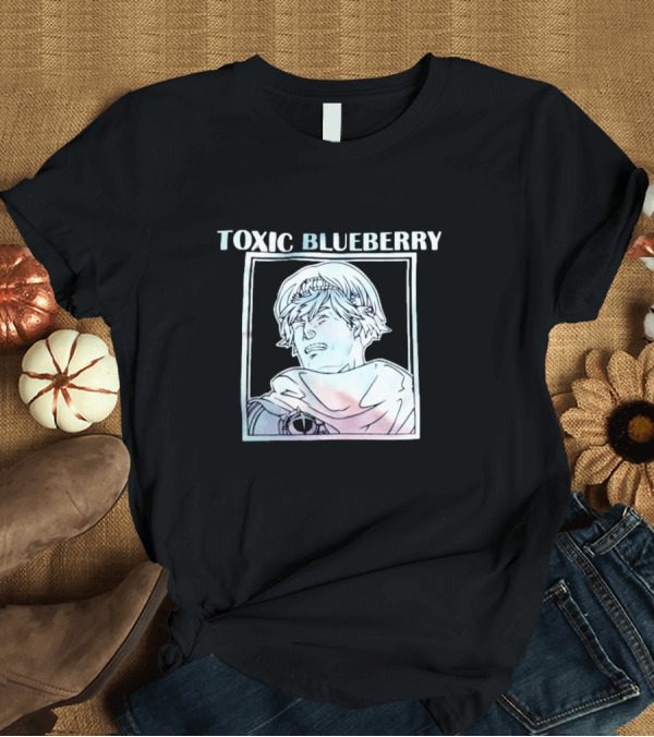 T-Shirt: TOXIC BLUEBERRY Manga Style Character T-Shirt TOXIC BLUEBERRY Manga Style Character T-Shirt