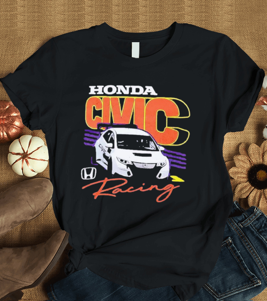 Honda Civic Racing Racecar T-Shirt