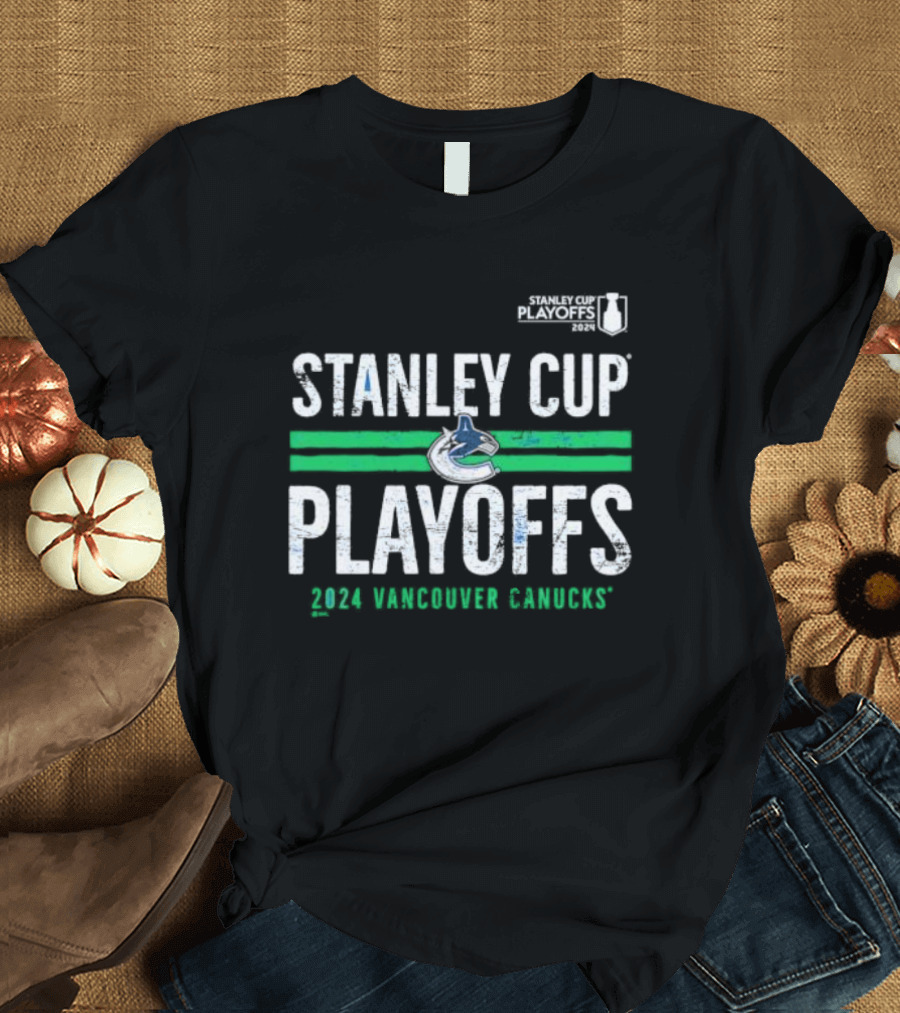Stanley Cup Playoffs 2024 Vancouver Canucks Crossbar T-Shirt