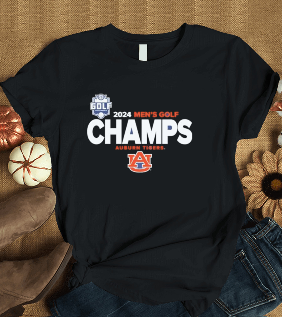 Auburn Tigers 2024 Men's Golf Champs SEC Tournament Champions Locker Room T-Shirt
