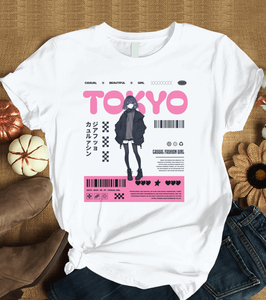 TOKYO Casual Beautiful Girl 2035 T-Shirt