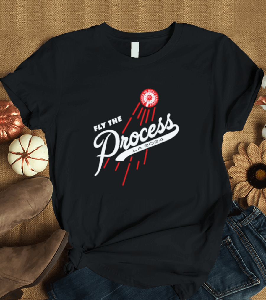 Fly The Process LA 2024 Philly to Rickshaw Chaos Fan Tour T-Shirt