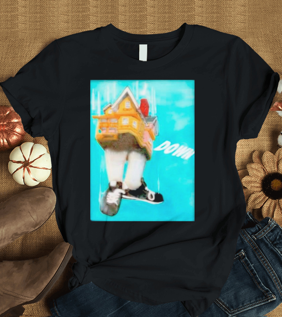 Foosgonewild Down House Flying Sneakers T-Shirt