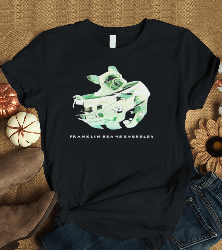 Franklin Beans Eversley Bulldog in Hockey Helmet T-Shirt