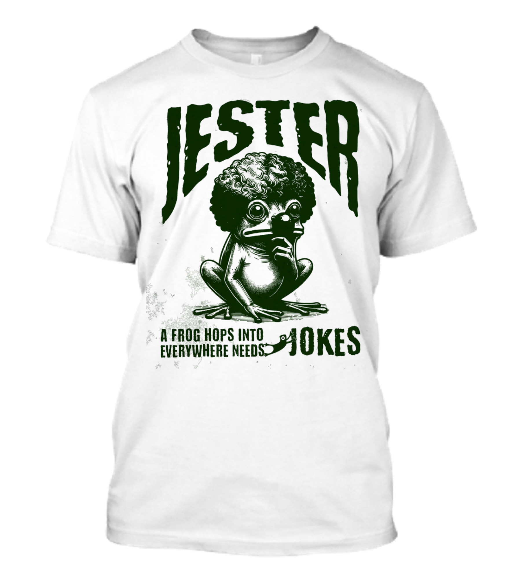 Jester Frog Hops Into Everywhere Needs Jokes T-Shirt