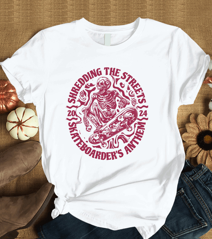 Shredding the Streets Skateboarder's Anthem T-Shirt