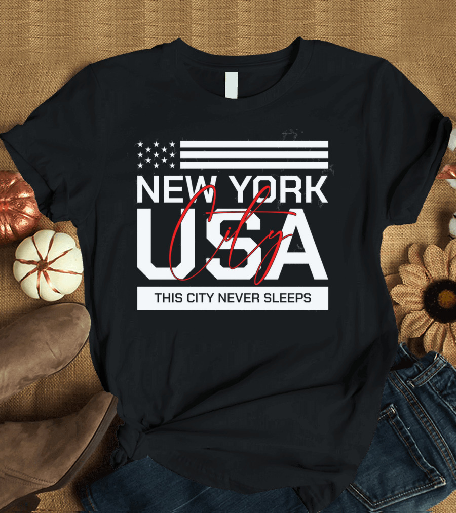 New York City USA This City Never Sleeps T-Shirt