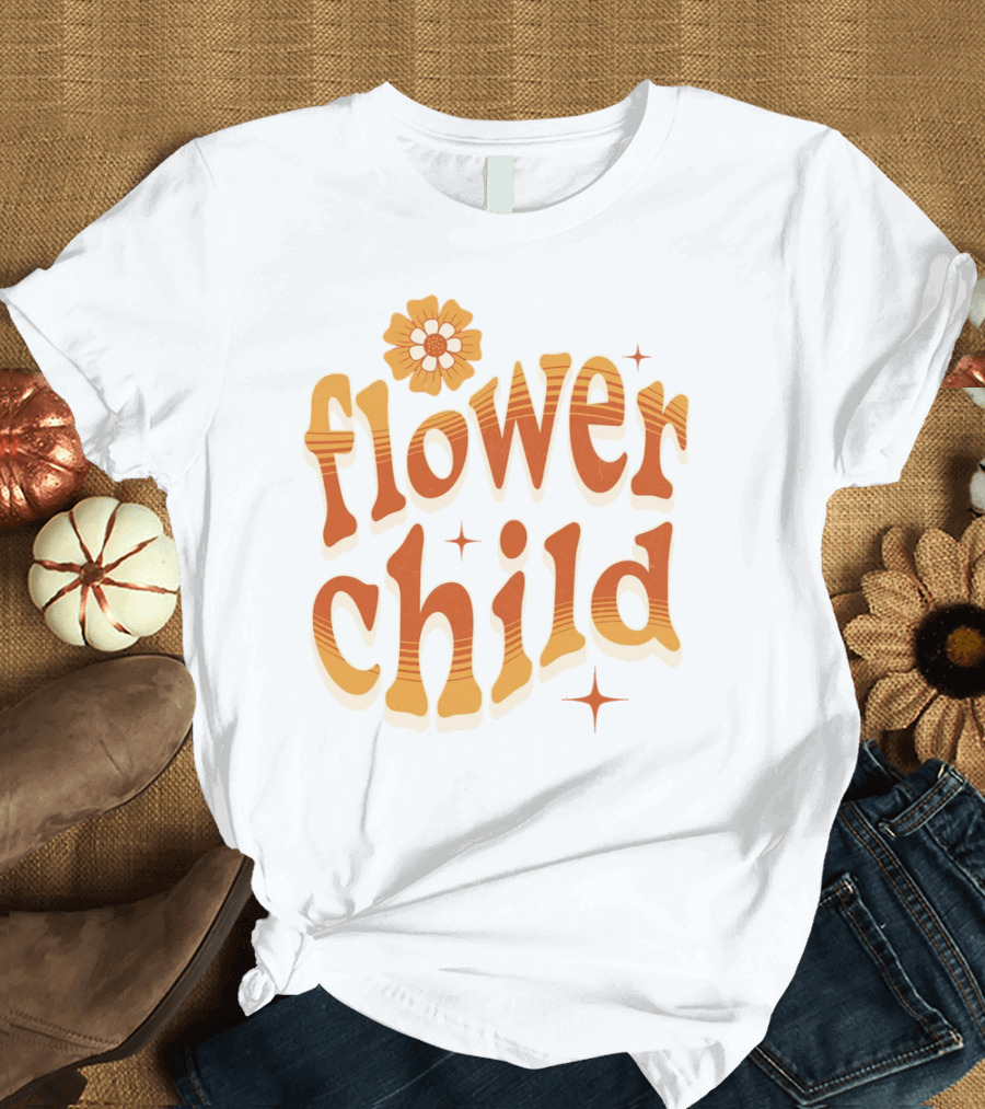 Flower Child Vintage Retro Groovy Vibes T-Shirt