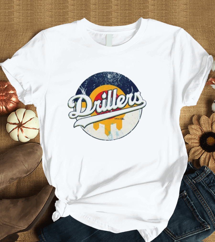 Drillers Retro Circle Logo T-Shirt