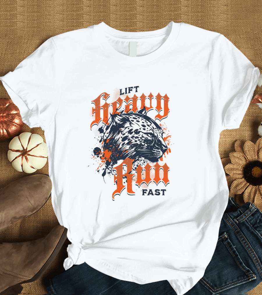 Lift Heavy Run Fast Jaguar T-Shirt
