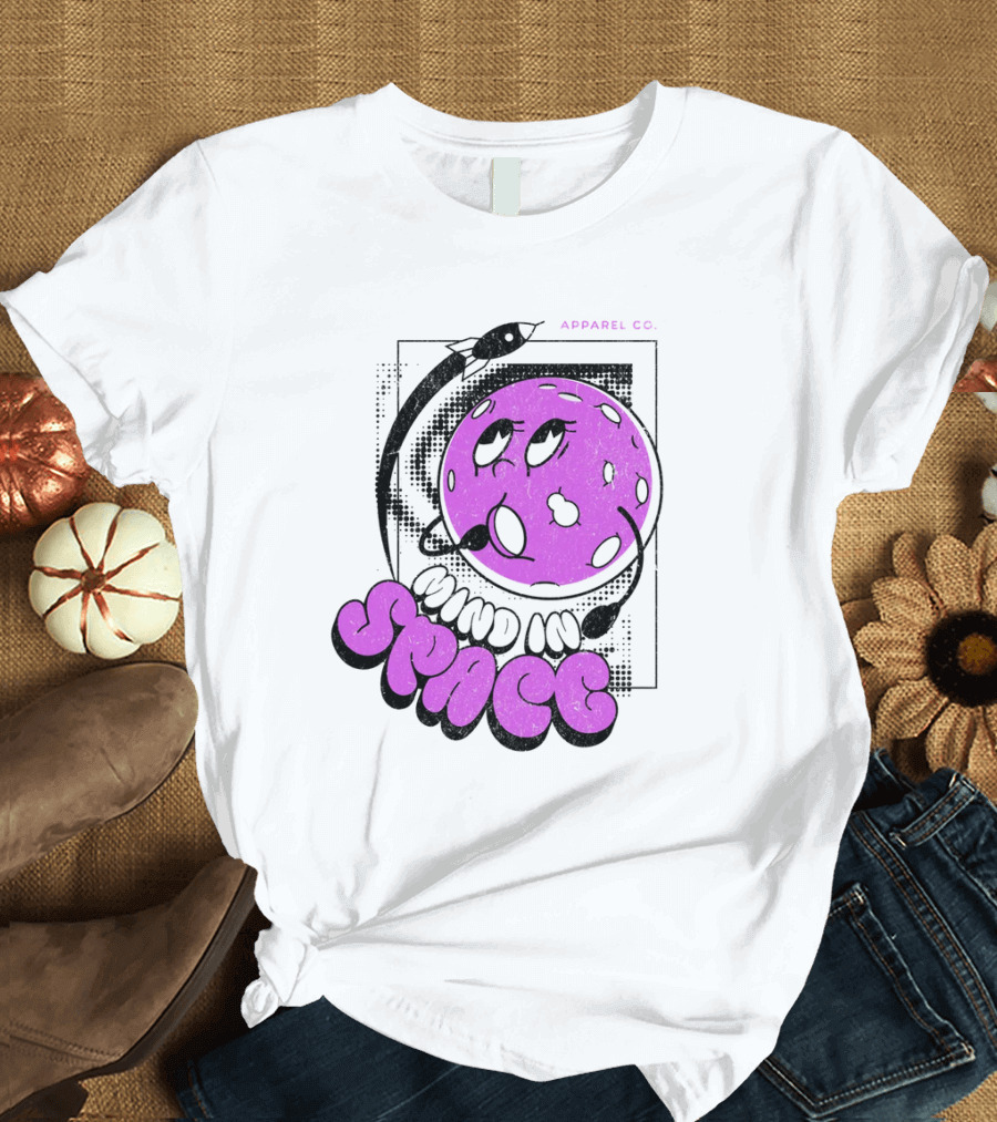 Mind In Space Apparel Co Cartoon Typographic Streetwear T-Shirt