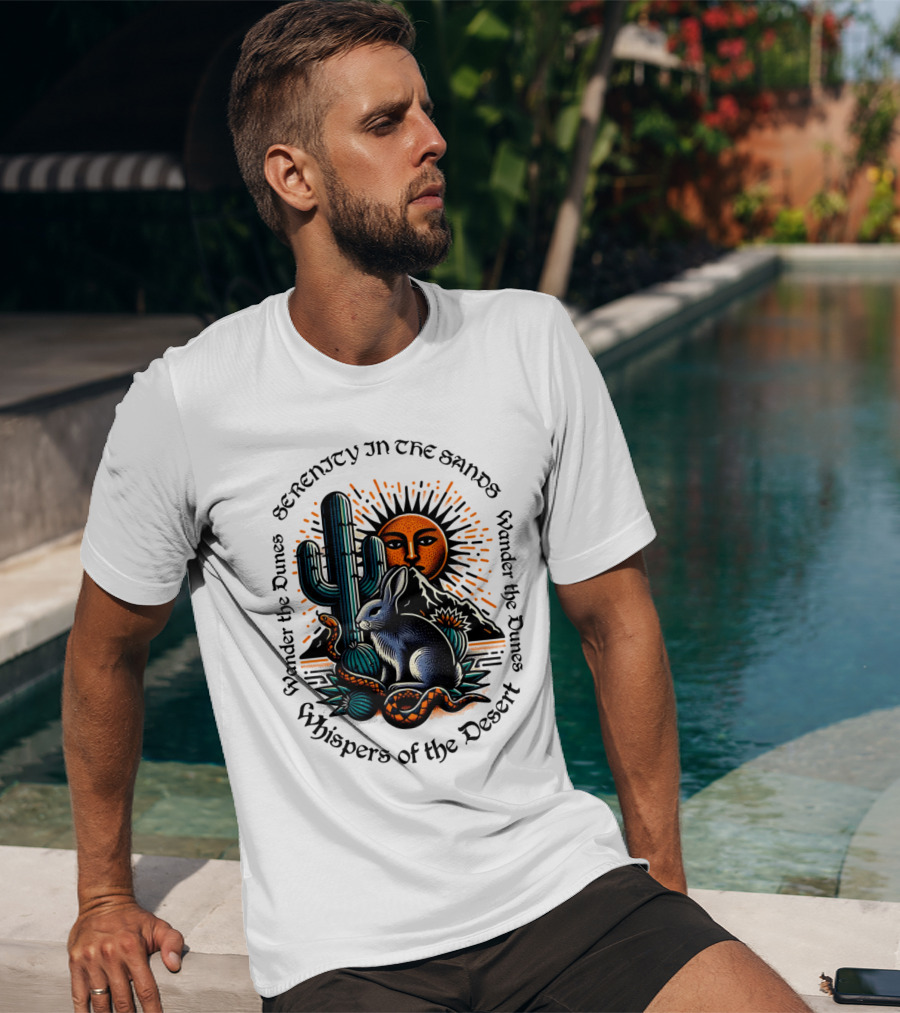 Serenity In The Sands Whispers Of The Desert Wander The Dunes T-Shirt