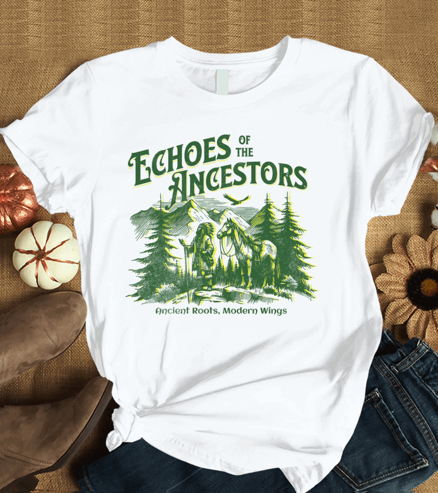 Echoes Of The Ancestors Ancient Roots Modern Wings T-Shirt