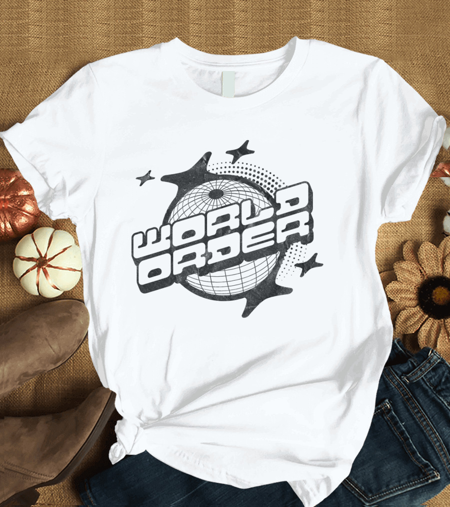 World Order Globe and Stars T-Shirt