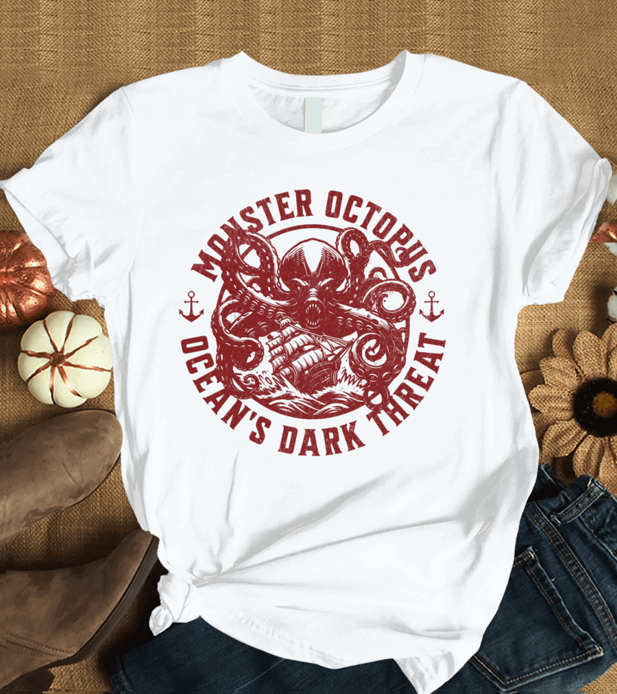 Monster Octopus Ocean's Dark Threat T-Shirt