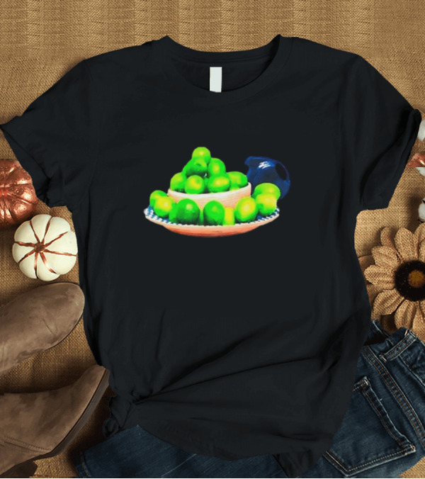 T-Shirt: I Love Limes Platter with Blue Jug T-Shirt I Love Limes Platter with Blue Jug T-Shirt