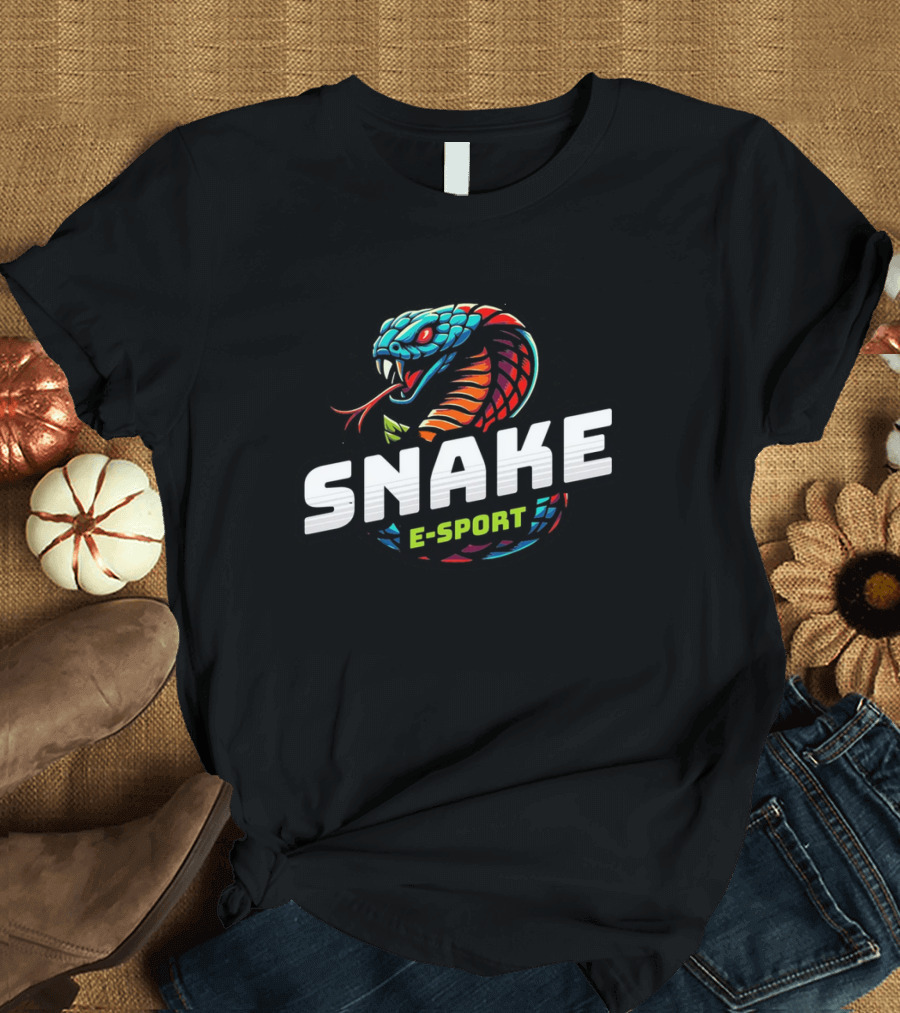 Snake Esport Vibrant Mascot T-Shirt