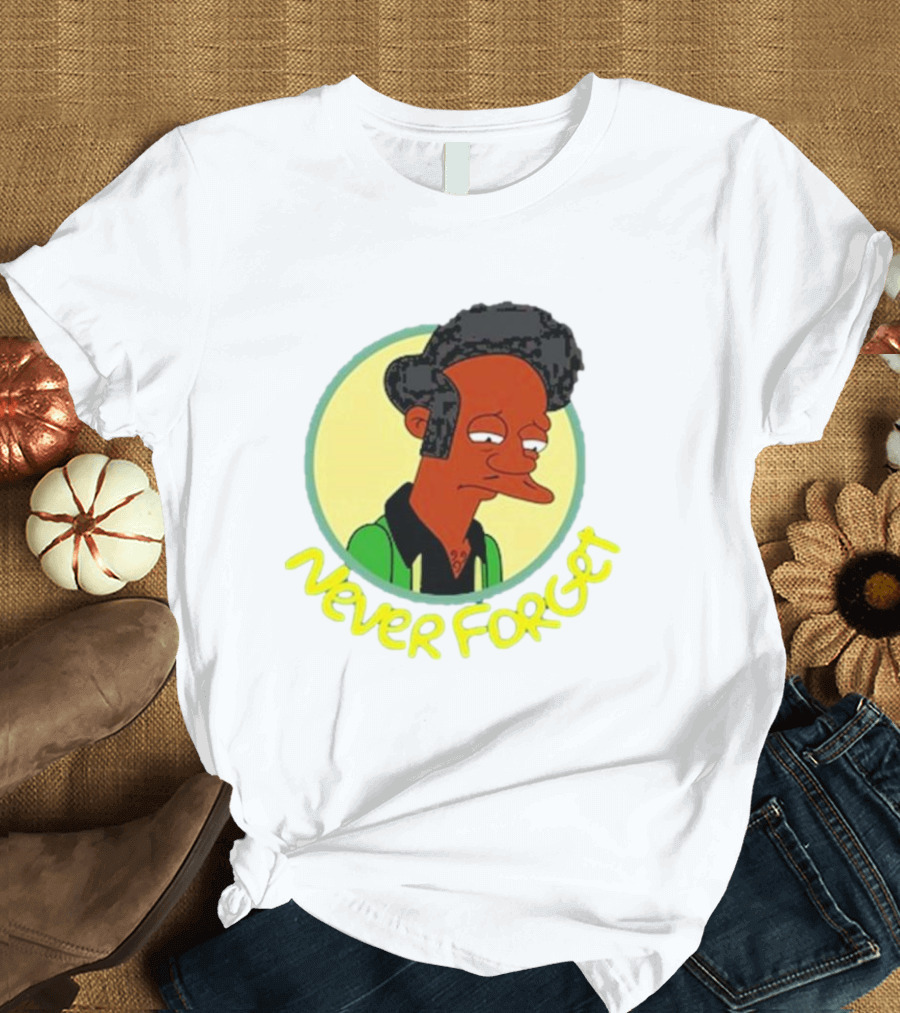 Never Forget Apu Simpsons Character T-Shirt