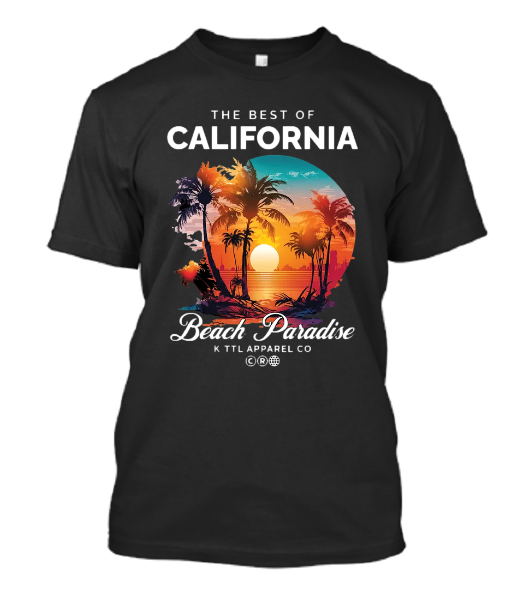 The Best Of California Beach Paradise K TTL Apparel Co T-Shirt