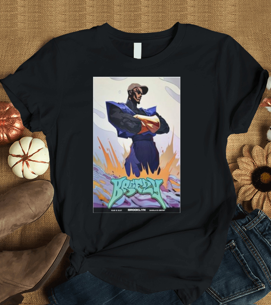 Chris Brown Breezy Barclays Center Brooklyn NY June 16-17 2024 Anime T-Shirt