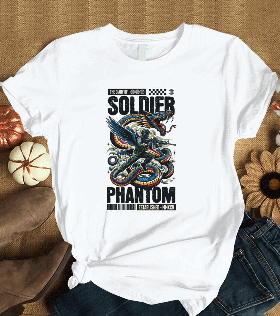 The Diary of Soldier Phantom Established MMXXV T-Shirt