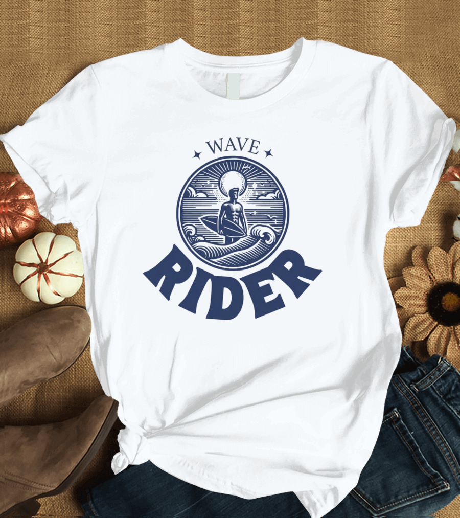Wave Rider Surfing Vintage T-Shirt