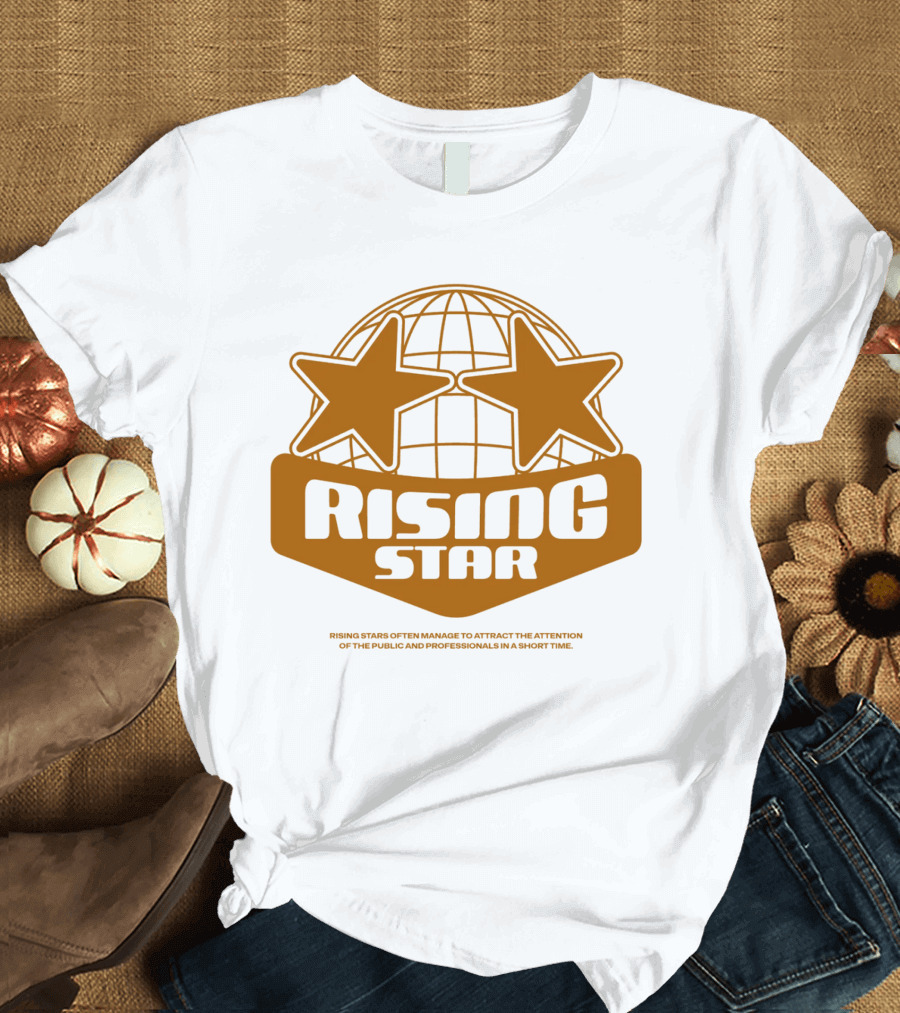 Supalonely Rising Star Two Stars Globe T-Shirt
