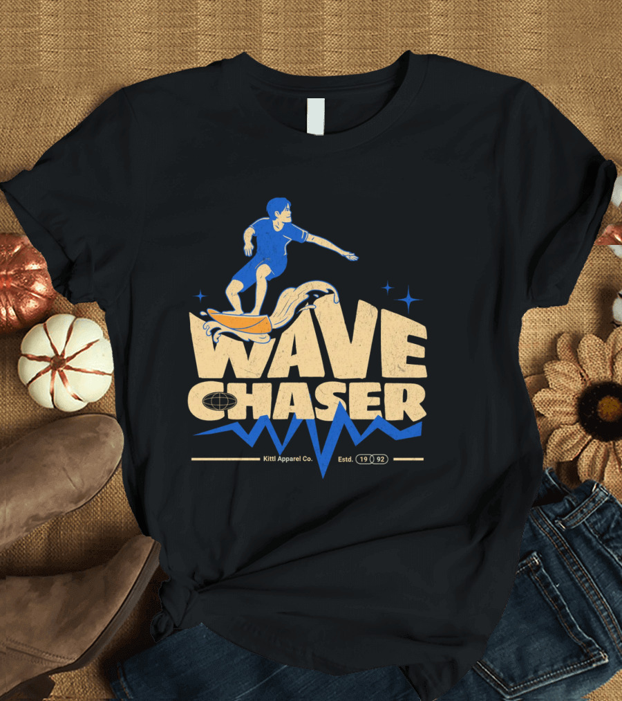 Wave Chaser Kittl Apparel Co. Estd. 1992 T-Shirt