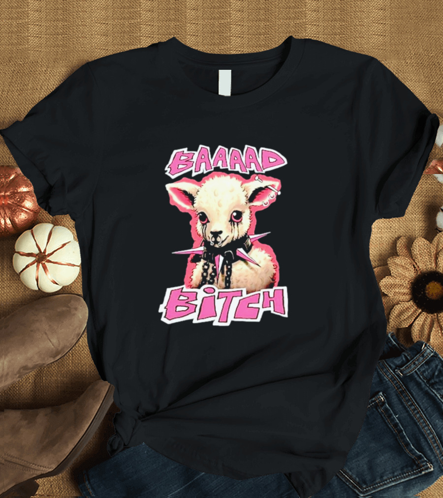 BAAAAD Bitch Sheep with Punk Rock T-Shirt