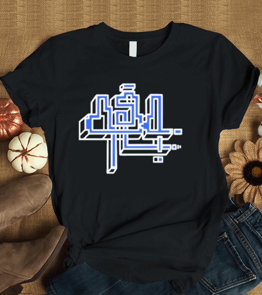 454 Life Maze Blue Circuit T-Shirt