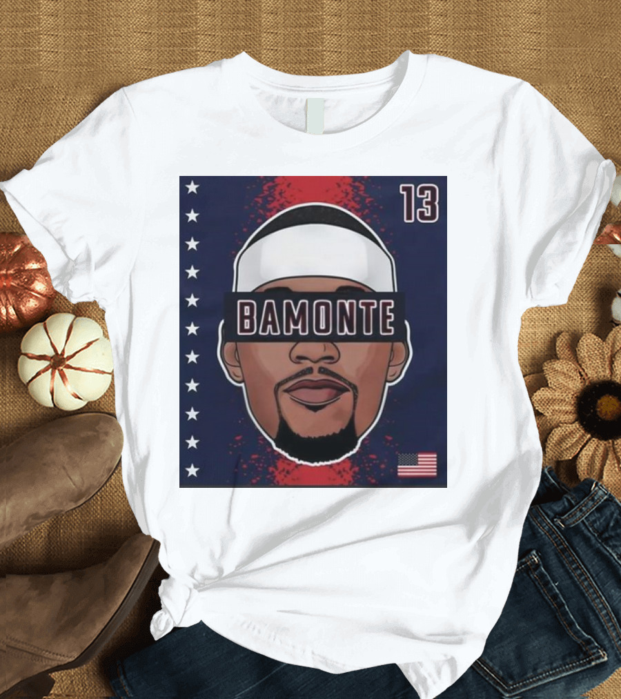 Bam Adebayo Bamonte 13 USA Stars and Stripes Iconic T-Shirt
