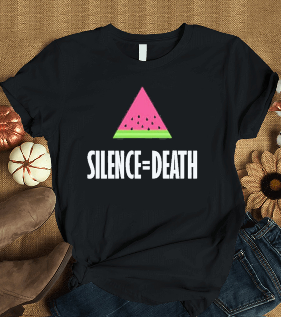 Silence Equals Death Watermelon Triangle T-Shirt