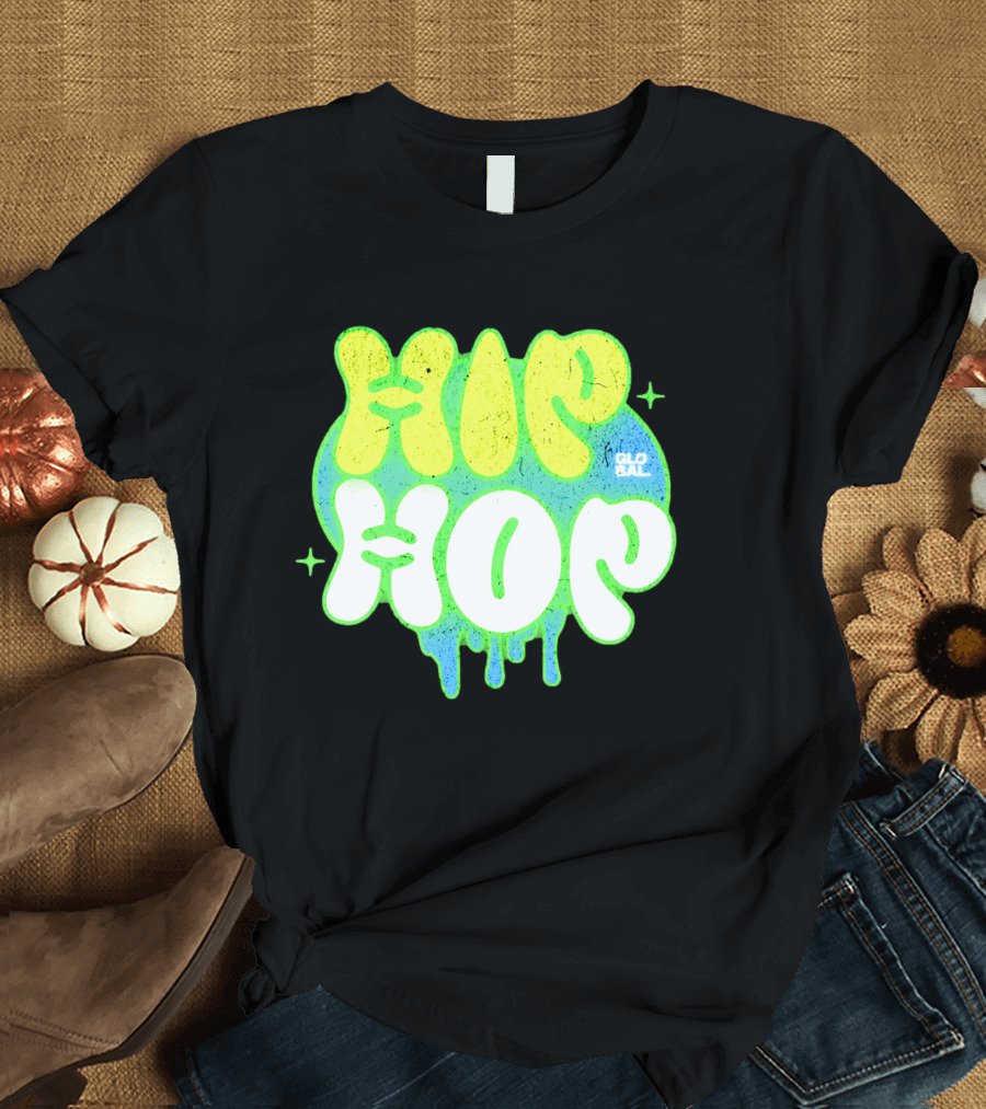HIP HOP GLOBAL Drip Style Graffiti T-Shirt