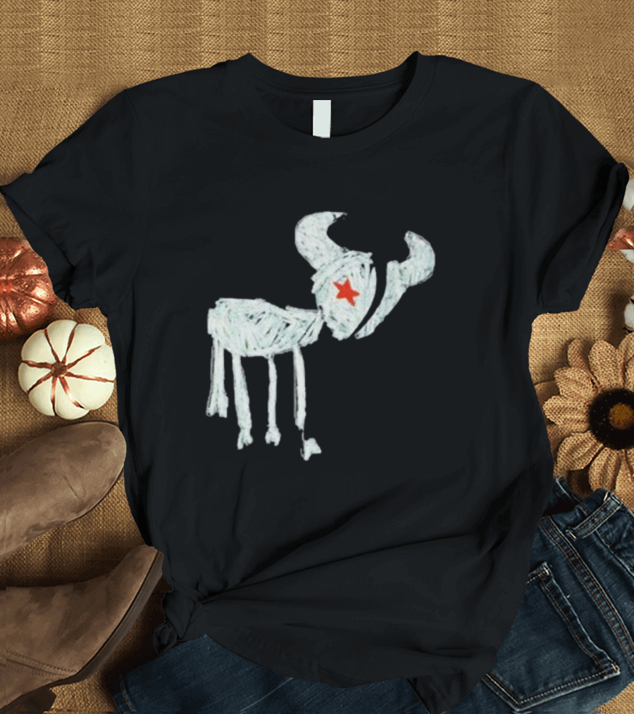 WeAreTexans Bull Design with Star for All Texans T-Shirt