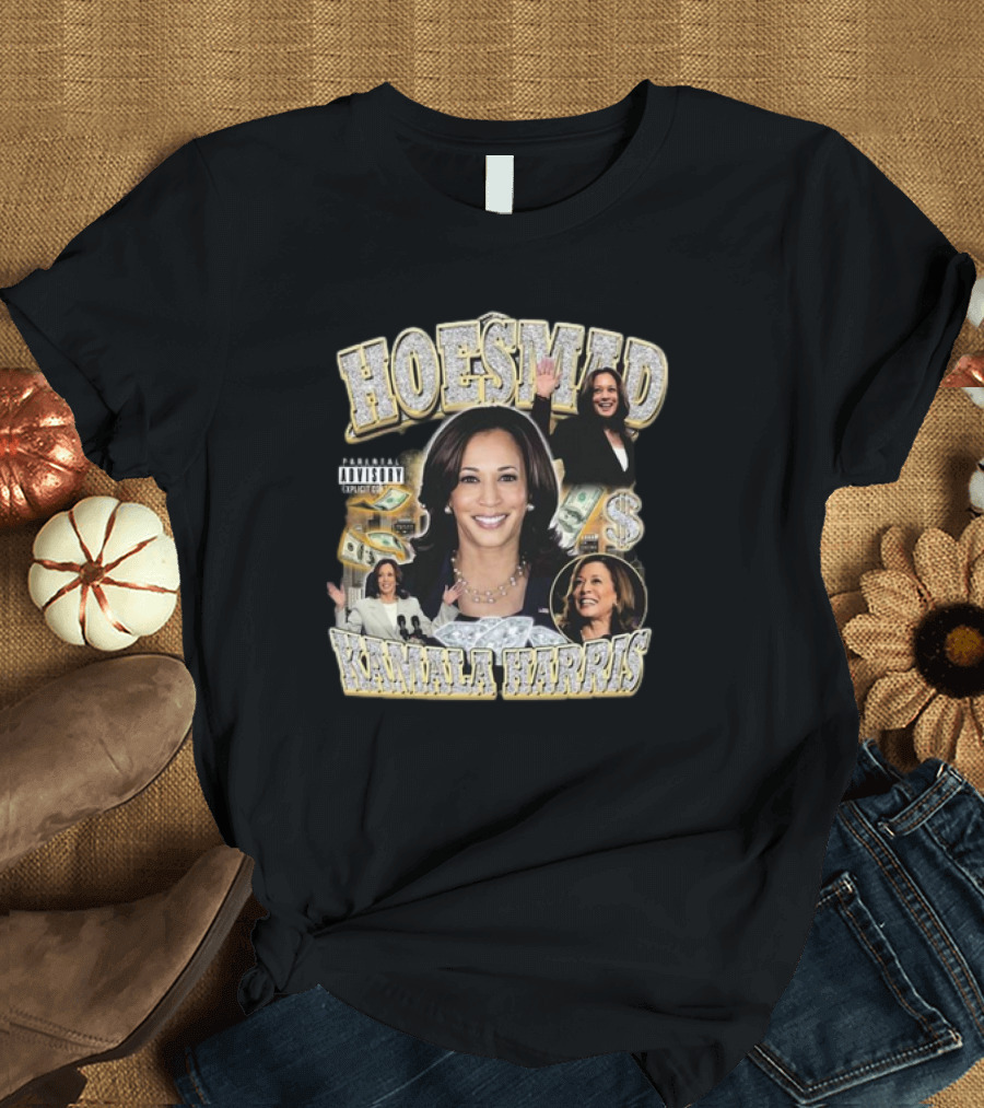Kamala Harris HoesMad Rap Vintage 2024 Explicit Lyrics Money Images T-Shirt