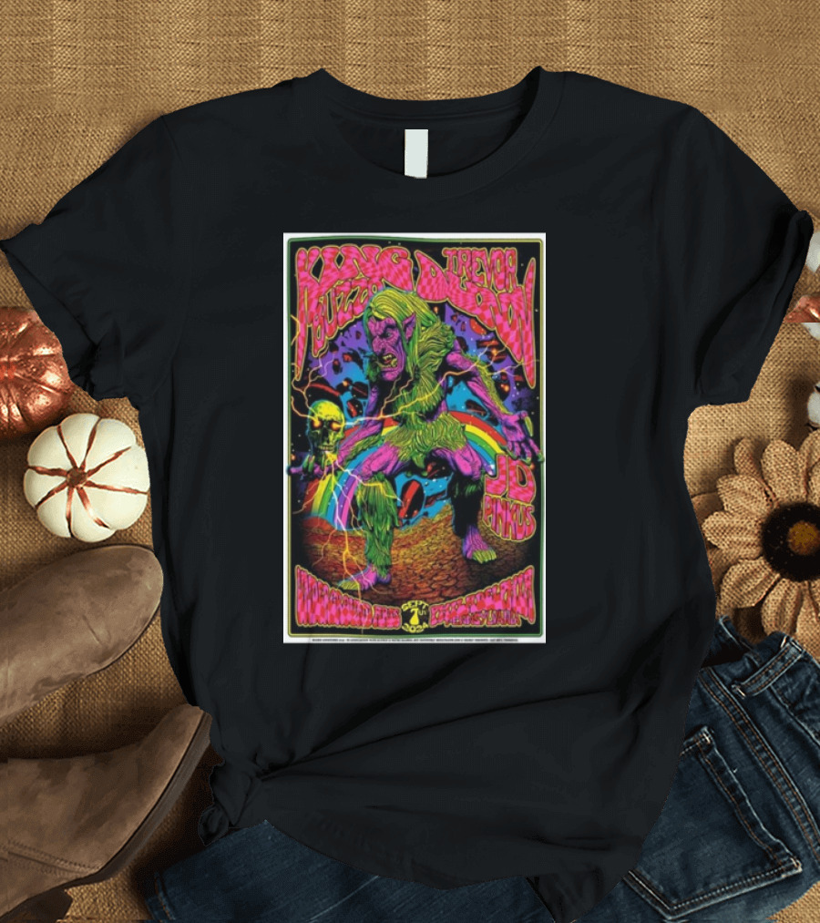 King Buzzo Trevor Dunn JD Pinkus Underground Arts Philadelphia September 7 2024 Psychedelic Goblin T-Shirt