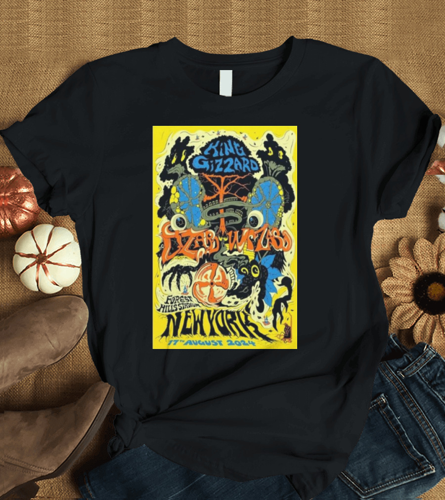 King Gizzard Lizard Wizard Forest Hills Stadium New York 17 August T-Shirt