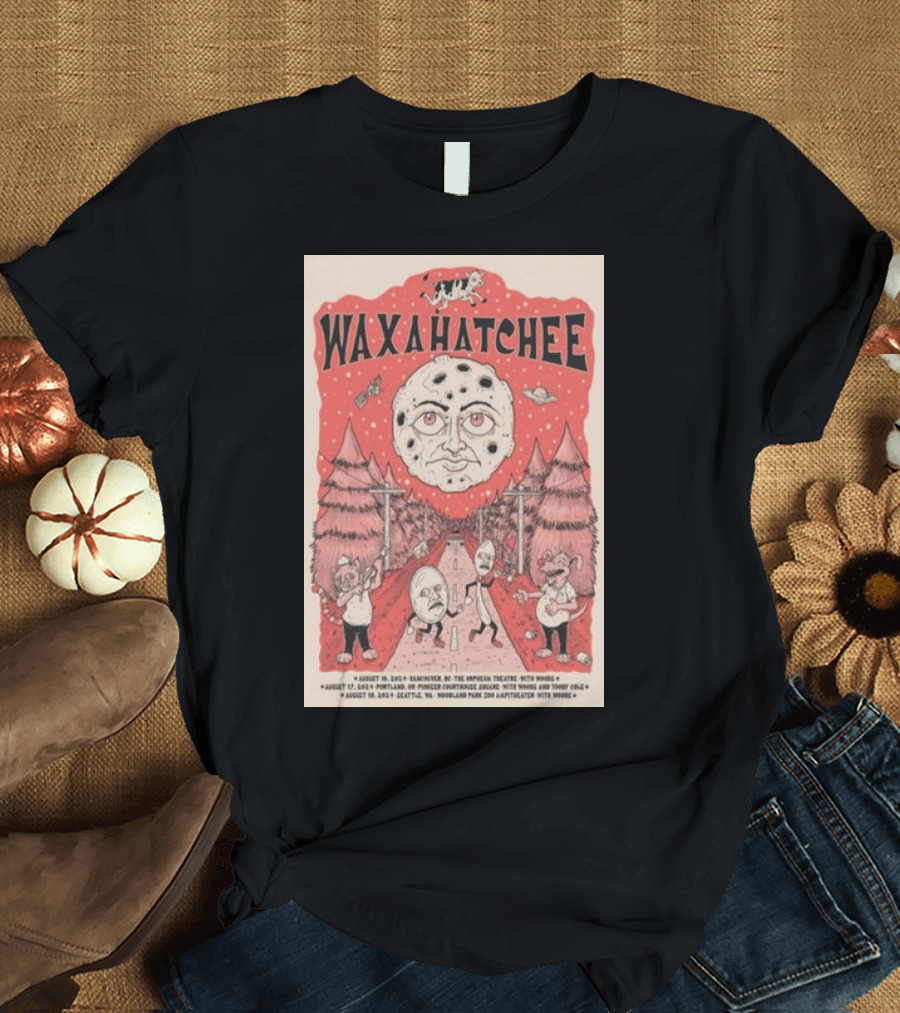 Waxahatchee Vancouver BC August 16 2024 Orpheum Theatre With Hovvdy Moon T-Shirt