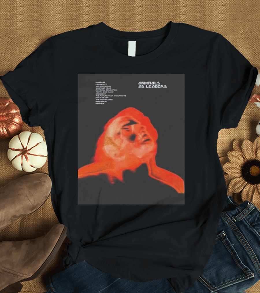 Animals As Leaders X-Ray Infrared Face with Names T-Shirt