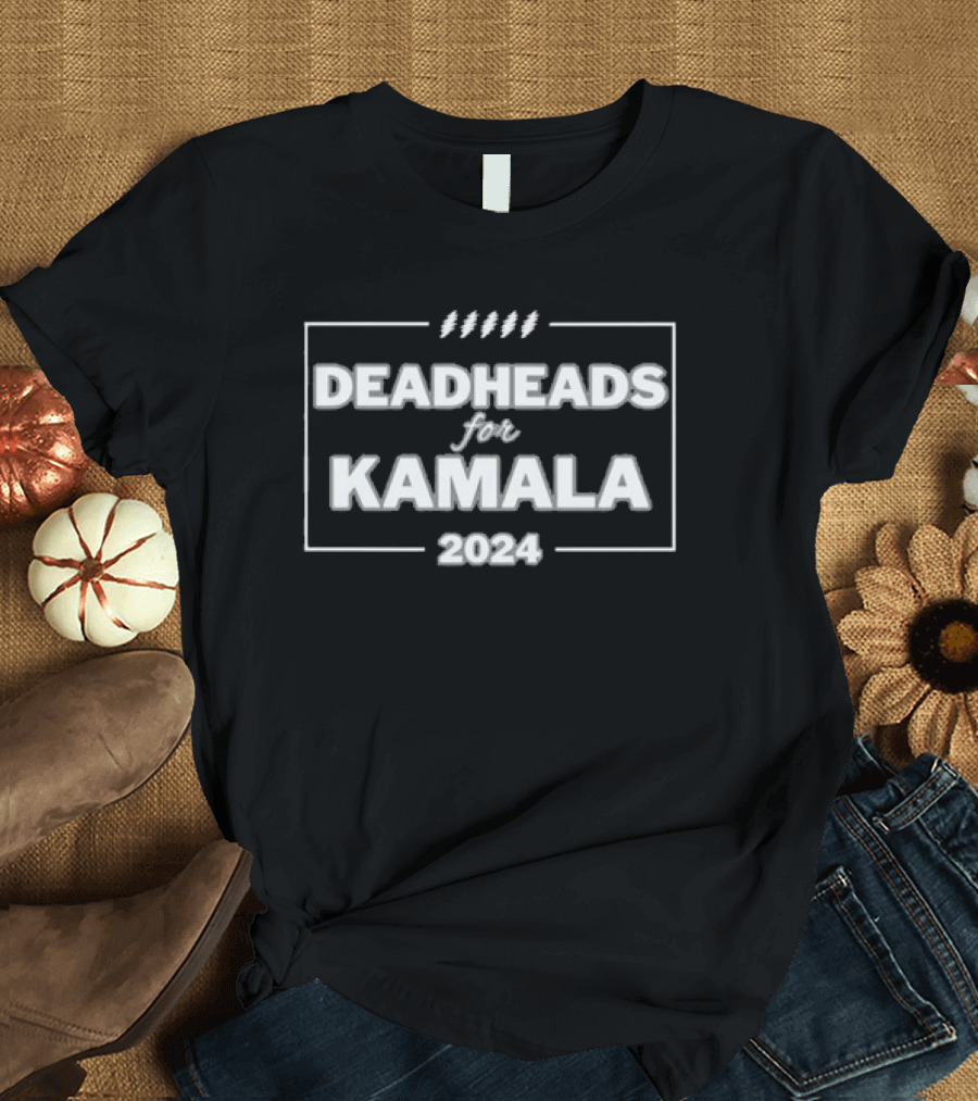 Deadheads for Kamala 2024 President Campaign Support T-Shirt